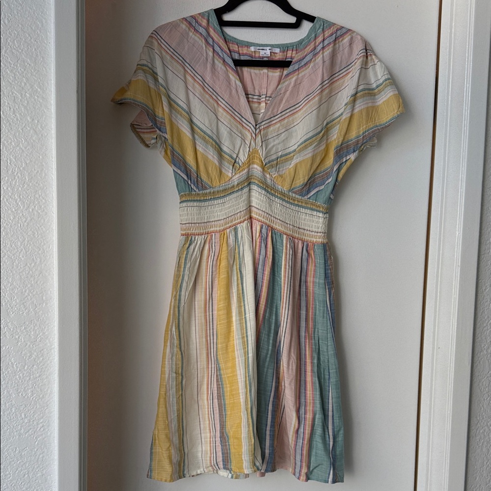 O'Neill Pastel Striped Mini Dress